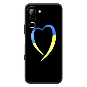 Силиконовый Чехол на Infinix Hot 70 (Я-Украина) (Украинское сердце)