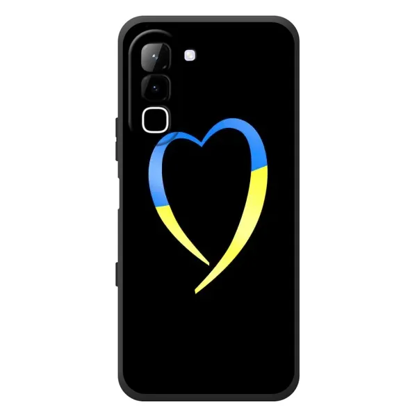 Чехол с рисунком «Украинское сердце» для Infinix Hot 70 Чехол с рисунком «Украинское сердце» для Infinix Hot 70