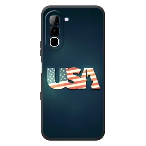 Чехол Флаг USA для Infinix Hot 70 (USA)