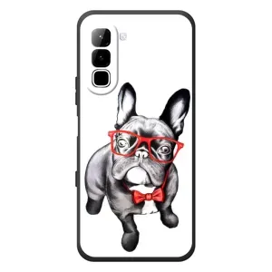 Бампер для Infinix Hot 70 з картинкою "Песики" (В окулярах)