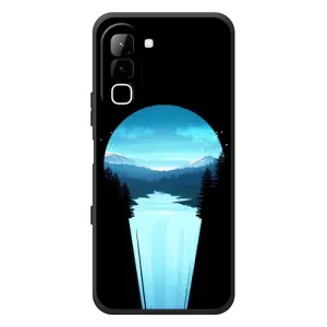 Літній Чохол на Infinix Hot 70 (Синій Водоспад)