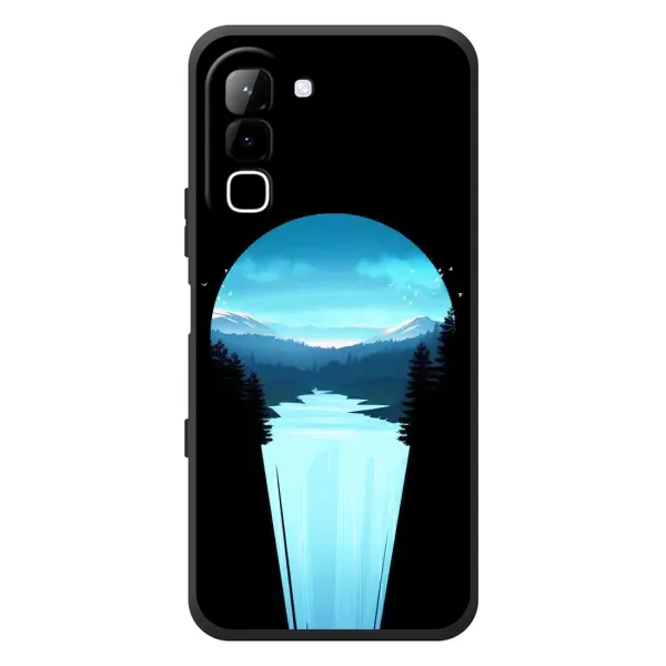 Чехол с рисунком «Синий Водопад» для Infinix Hot 70