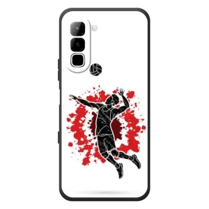 Чохли з прінтом Спортивна тематика для Infinix Hot 70 (Волейболіст)