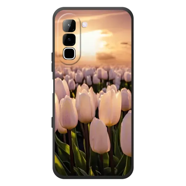 Чехол с рисунком «Закат с цветами» для Infinix Hot 70 Чехол с рисунком «Закат с цветами» для Infinix Hot 70
