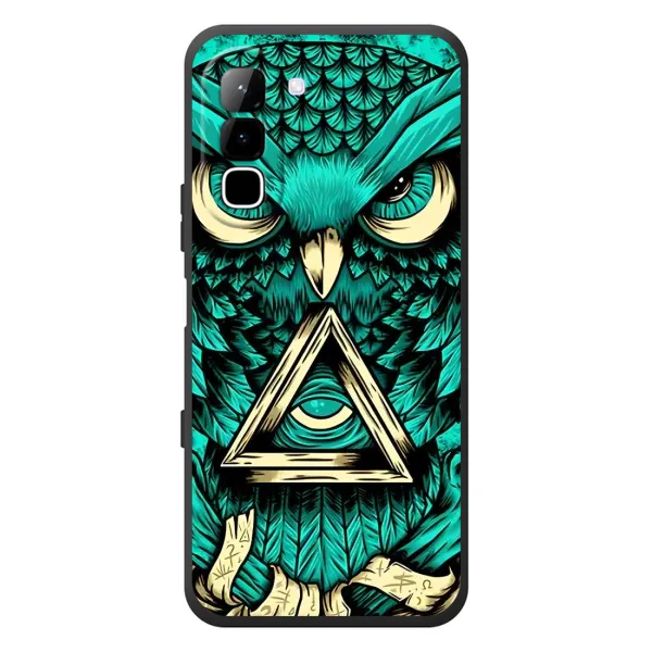 Чехол с рисунком «Зеленая сова» для Infinix Hot 70 Чехол с рисунком «Зеленая сова» для Infinix Hot 70