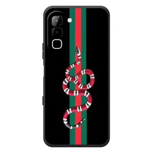 Чехлы Бренд GUCCI для Infinix Hot 70 (Змей Гуччи)