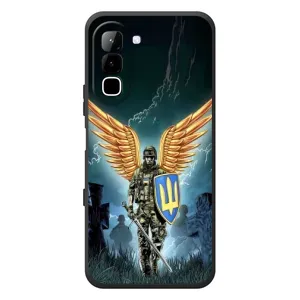 Патріотичний Чохол для Infinix Hot 70 (ЗСУ з крильми)