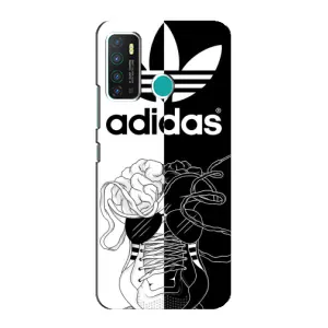 Чехол в стиле "Адидас" для Инфиникс Нот 9 / Нот 9 про (Adidas шнурки)