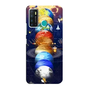 Чохол (ТПУ) з планетами на Infinix Hot 9 / Hot 9 Pro (Арт планети)