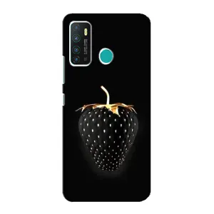 Чохол з зображенням смачної їжі для Infinix Hot 9 / Hot 9 Pro (Чорна полуниця)