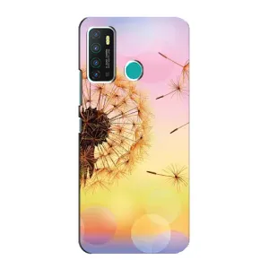 Силиконовый Чехол с одуванчиками на Infinix Hot 9 / Hot 9 Pro (Цветок-одуванчик)