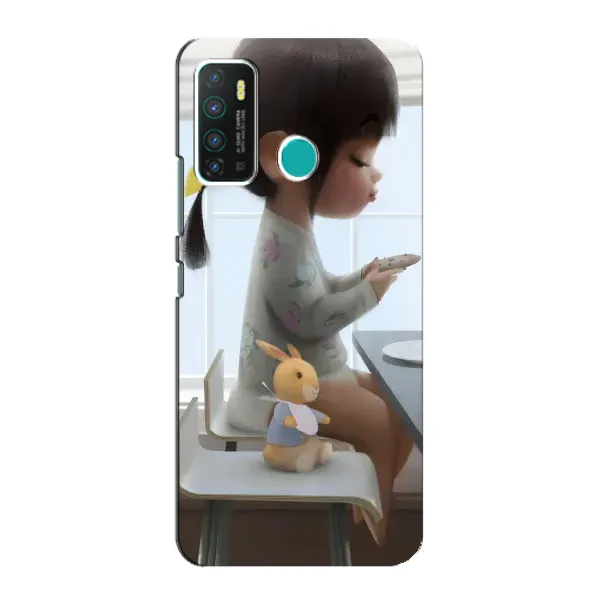 Чехол с рисунком «Девочка с игрушкой» для Infinix Hot 9 / Hot 9 Pro Чехол с рисунком «Девочка с игрушкой» для Infinix Hot 9 / Hot 9 Pro