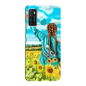 Чохол Стильні дівчата на Infinix Hot 9 / Hot 9 Pro (Дівчина на полі)