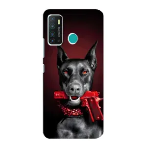 Чехол ДОБЕРМАН для Infinix Hot 9 / Hot 9 Pro (Доберман злой)