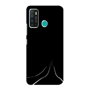 Чехол с картинками на черном фоне для Infinix Hot 9 / Hot 9 Pro (Дорога)
