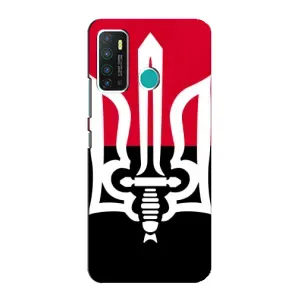 Чехлы УПА (Красно-Чёрный) на Infinix Hot 9 / Hot 9 Pro (Герб Украины)