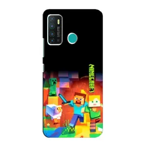 Чохли для Infinix Hot 9 / Hot 9 Pro (Персонажі МайнКрафт) (Герой Майнкрафт)