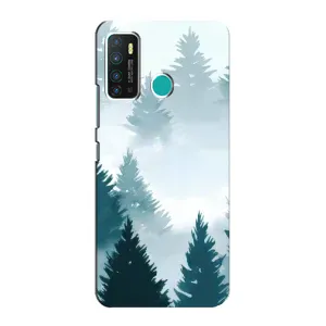 Летний Чехол на Infinix Hot 9 / Hot 9 Pro (Горный лес)