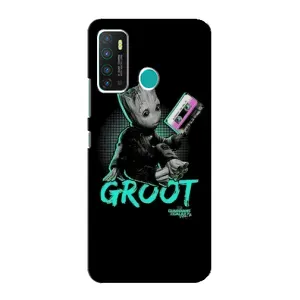 Чехол Супергерои Марвел на Инфиникс Нот 9 / Нот 9 про (Groot)