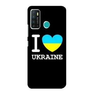 Чехол с Украинской символикой на Инфиникс Нот 9 / Нот 9 про (I Love Ukraine)