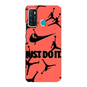 Силиконовый Чехол Nike Air Jordan на Инфиникс Нот 9 / Нот 9 про (Just Do It)