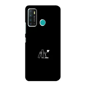 Чехол с картинками на черном фоне для Infinix Hot 9 / Hot 9 Pro (Книжки)