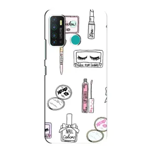 Девчачий Чехол для Infinix Hot 9 / Hot 9 Pro (Косметика)