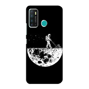 Силіконовый Чохол з принтом "Космонавти" на Infinix Hot 9 / Hot 9 Pro (Космонавт)