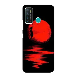 Летний Чехол на Infinix Hot 9 / Hot 9 Pro (Красный Закат)