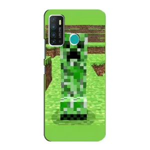 Чохли для Infinix Hot 9 / Hot 9 Pro (Персонажі МайнКрафт) (Кріпер 2)