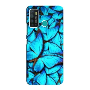 Силиконовый бампер с картинкой животных для Infinix Hot 9 / Hot 9 Pro (Крылья бабочек)