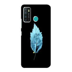 Чехол с картинками на черном фоне для Infinix Hot 9 / Hot 9 Pro (Листочек)
