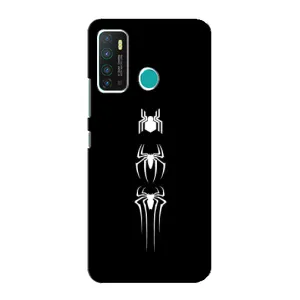 Чехол Супергерой Человека Паука на Infinix Hot 9 / Hot 9 Pro (Лого паука)