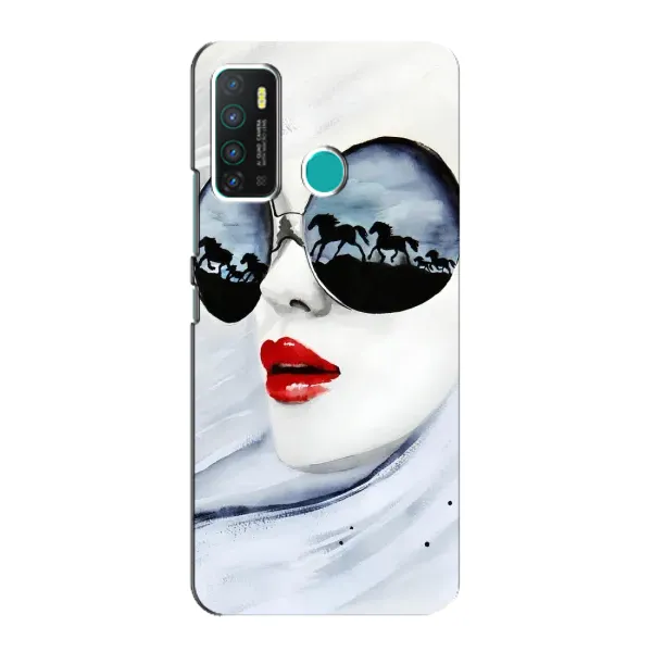 Чехол с рисунком «Любительница коней» для Infinix Hot 9 / Hot 9 Pro