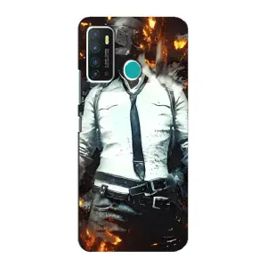 Чохол з картинкою "Герой Pubg" на Infinix Hot 9 / Hot 9 Pro (Man Пубг)