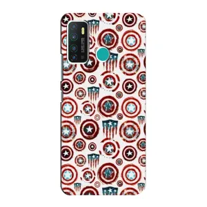 Чехол с Щитом Капитана Америки на Infinix Hot 9 / Hot 9 Pro (Марвел щиты)
