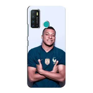 Чехол (TPU) с Футболистом на Infinix Hot 9 / Hot 9 Pro (Мбаппешичка)