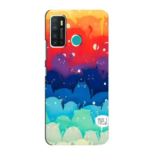 Силиконовый чехол с котиком для Infinix Hot 9 / Hot 9 Pro (Mew)
