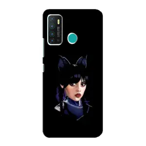 Чехлы с принтом Уэнсдей на Infinix Hot 9 / Hot 9 Pro (Милая Уэнсдей)
