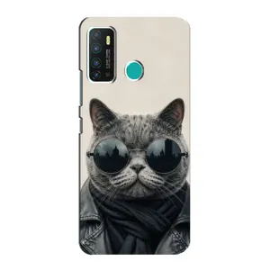 Чехол на тематику: Коты для Infinix Hot 9 / Hot 9 Pro (Модный кот)