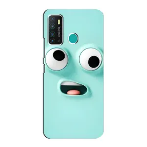Силиконовые Чехлы (смешные стикеры) для Infinix Hot 9 / Hot 9 Pro (Забавное мятное лицо)