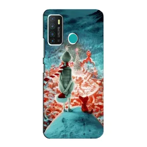 Чехол ГРИНЧ для Инфиникс Нот 9 / Нот 9 про (Новогодний Гринч)