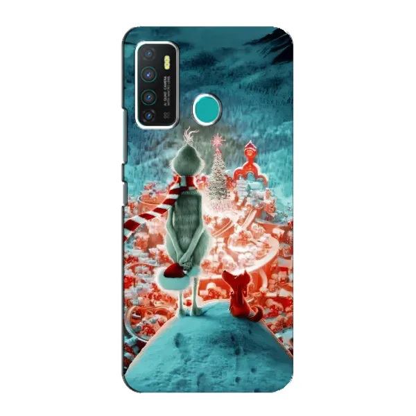 Чехол с рисунком «Новогодний Гринч» для Infinix Hot 9 / Hot 9 Pro