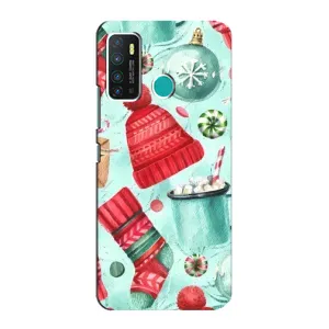 Чехол Санта Клаус для Infinix Hot 9 / Hot 9 Pro (Одежда)