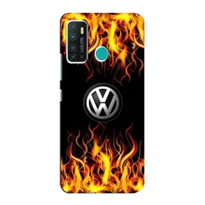 Чехол "Фольксваген" для Infinix Hot 9 / Hot 9 Pro (Огненный Лого)