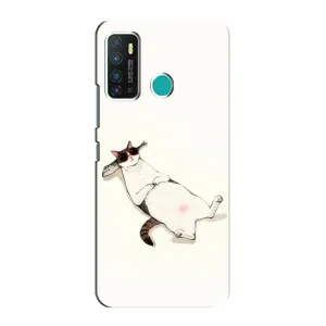 Чехол на тематику: Коты для Infinix Hot 9 / Hot 9 Pro (Отдых)