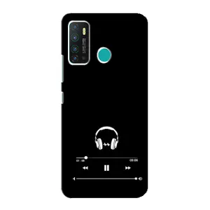 Чехол с картинками на черном фоне для Infinix Hot 9 / Hot 9 Pro (Плеер)
