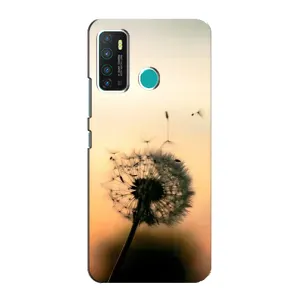 Силиконовый Чехол с одуванчиками на Infinix Hot 9 / Hot 9 Pro (Роздумаханый одуванчик)