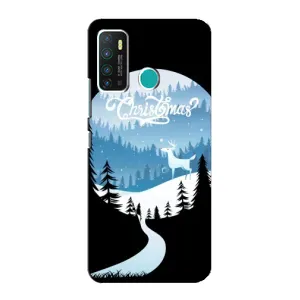 Силиконовый бампер на рождество для Infinix Hot 9 / Hot 9 Pro (Рождественский Олень)