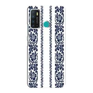 Силиконовый Чехол на Infinix Hot 9 / Hot 9 Pro с картинкой Вышиванки (Синяя вышиванка)